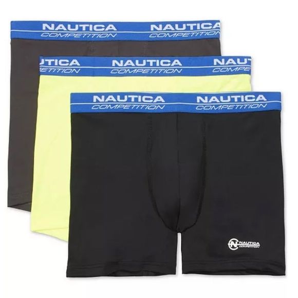 Nautica 3-Pack Mesh Performance Boxer Briefs - Picture 1 of 2